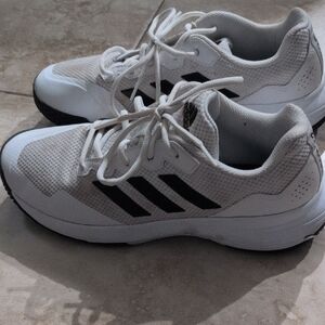 Adidas Men's White and Black Athletic Sneakers